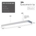 Подвесной светодиодный cветильник Geometria Эра Block SPO-111-W-40K-060 60Вт 4000К белый Б0050538