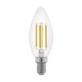  Eglo Лампа светодиодная филаментная диммируемая E14 3,5W 2700К прозрачная 11704