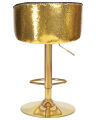 Стул барный Dobrin LM-5025 DARCY GOLD SHINY, черный велюр с золотыми пайетками