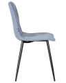 Стул обеденный Dobrin A006 CHILLY ROMBO, Серо-голубой Simple 26, основание черное
