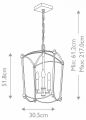 Подвесной светильник Feiss Thayer QN-THAYER-3P-ADB