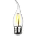 Лампа светодиодная филаментная REV FC37 E27 5W нейтральный белый свет свеча на ветру 32497 3