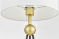 Настольная лампа декоративная Lumina Deco Belforte LDT 5527 GD+WT
