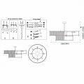 Люстра на штанге Imperiumloft RH Marais Round Chandelier D80 40,2668