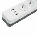 Сетевой фильтр Uniel S-GSR3-1,5 U2C1 WHITE/GREY UL-00012107