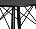 Стол обеденный Dobrin LMZL-TD-108 CHELSEA`80 BLACK, столешница черная, основание черное