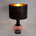 Настольная лампа Cloyd PONTIFICA T1 / выс. 61 см - латунь - розовое стекло (арт.30117)