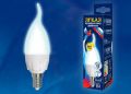  Uniel Лампа светодиодная диммируемая (UL-00004298) E14 7W 4000K матовая LED-CW37 7W/4000K/E14/FR/DIM PLP01WH