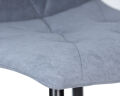 Стул обеденный Dobrin A006 CHILLY ROMBO, Серо-голубой Simple 26, основание черное