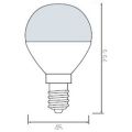 Лампа светодиодная Horoz HL4380L E14 6Вт 4200K HRZ00000040
