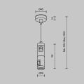 Подвес для трека Maytoni TRA157SW-D1-PT