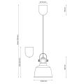 Подвесной светильник Lucia Tucci Industrial 1820.1 Sand Silver