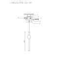 Подвесной светодиодный светильник Lumien Hall Greniya LH8023/1PB-GD-WT