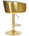 Стул барный Dobrin LM-5025 DARCY GOLD SHINY, черный велюр с золотыми пайетками