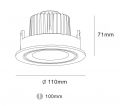 Встраиваемый светодиодный светильник DesignLed DL-MJ-1006-W-10-WW 002974