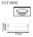 Встраиваемый светильник Crystal Lux CLT 043 CLT 043C BL