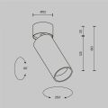 Светильник на штанге Maytoni Technical Фокус C055CL-L12W4K-SS-W