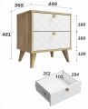  Компасс-мебель Тумбочка Велламо ВО-01