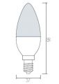 Лампа светодиодная Horoz HL4360L E14 4Вт 6400K HRZ00000022