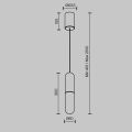 Подвесной светильник Maytoni Mist P101PL-L300-12W3K-B