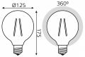 Лампа светодиодная Gauss E27 10Вт 2400K 158802010-D