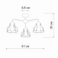 Люстра на штанге Vitaluce V3102 V3102-1/3PL