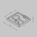 Заглушка для трека Maytoni Accessories for tracks Exility TRAM034EC-41W
