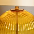 Настольная лампа Cloyd ZUCCHINI T1 / выс. 54 см - латунь - янтарное стекло (арт.30115)