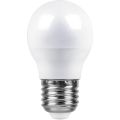 Лампа светодиодная Feron E27 7W 6400K Шар Матовая LB-95 25483
