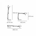 Настольная лампа офисная Artemide 0011860A