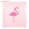  Крошка Я Плед детский (90x90 см) Фламинго