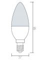 Лампа светодиодная Horoz 001-003-0007 E14 7Вт 3000K HRZ00002241
