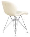 Стул обеденный Dobrin LMZL-302A BUTTERFLY CHROME, ножки хром, цвет кремовый