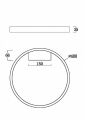 Накладной светильник Maytoni Rim MOD058CL-L25B3K