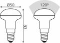 Лампа светодиодная Gauss R50 63126