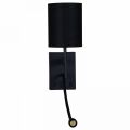  Reluce Бра с подсветкой 86210-9.2-001KT LED3W+E14 BK