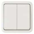 Выключатель проходной двухклавишный Arte Milano 310 310.32-2.white