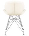 Стул обеденный Dobrin LMZL-302A BUTTERFLY CHROME, ножки хром, цвет кремовый