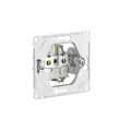  Systeme Electric ATLASDESIGN РОЗЕТКА с заземлением со шторками, 16А, мех., быстрозажим. клем., КАРБОН