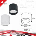 Накладной светильник Reluce 53007 53007-9.5-001LD GX53 BK