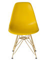 Стул обеденный Dobrin LMZL-PP638A DSR, ножки золотые, цвет жёлтый (Y-01)