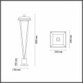 Наземный низкий светильник Odeon Light Bearitz 6655/12GL
