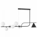 Светильник на штанге Lumina Deco AMADEO LDP 7036-7 BK+WT
