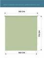  Decofest Штора рулонная (160x175 см) Плайн Весенний Зеленый