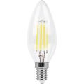 Лампа светодиодная Feron E14 5W 4000K Свеча Матовая LB-58 25573