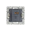 Механизм выключателя одноклавишный непроходной SWT-MK01-PL-BK (250V, 16A) ( Arlight , -)