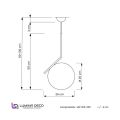 Подвесной светильник Lumina Deco Sorento LDP 1215-200 WT+BK