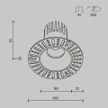 Встраиваемый светильник Maytoni DL124-10W-3K-TRS-B