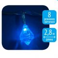 Гирлянда Uniel ULD-S0280-020/DTA BLUE IP20 DIAMONDS