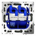 Розетка двойная Ethernet RJ-45 без рамки Voltum S70 VLS060207